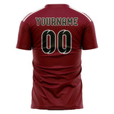 Custom Crimson Red Olive Soccer Jersey