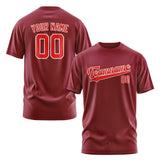 Custom Crimson Red Orange Red T-Shirt