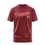 Custom Crimson Red Red T-Shirt