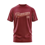 Custom Crimson Red Coral Red T-Shirt