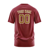 Custom Crimson Red Khaki T-Shirt