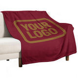 Custom Crimson Khaki Blanket