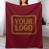 Custom Crimson Khaki Blanket