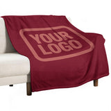 Custom Crimson Copper Rose Blanket