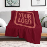 Custom Crimson Copper Rose Blanket