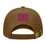 Custom Khaki Light Pink Hat 15B21713