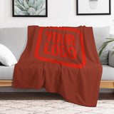 Custom Coral Red Orange-Red Blanket