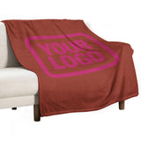 Custom Coral Red Pink Blanket
