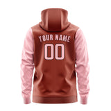 Custom Coral Red Light Pink Hoodie 1616212116B31721