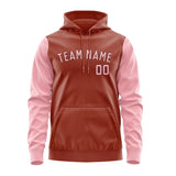 Custom Coral Red Light Pink Hoodie 1616212116B31721