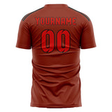 Custom Coral Red Orange Red Soccer Jersey