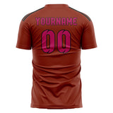 Custom Coral Red Pink Soccer Jersey