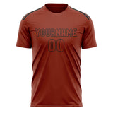 Custom Coral Red Coral Red Soccer Jersey