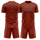 Custom Coral Red Coral Red Soccer Set