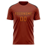 Custom Coral Red Orange Soccer Jersey