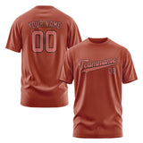 Custom Coral Red Copper Rose T-Shirt