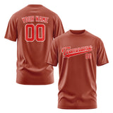 Custom Coral Red Orange Red T-Shirt