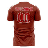 Custom Coral Red Red Soccer Jersey