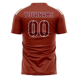 Custom Coral Red Crimson Red Soccer Jersey