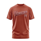 Custom Coral Red Crimson Red T-Shirt