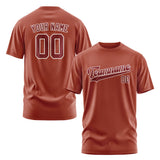 Custom Coral Red Crimson Red T-Shirt