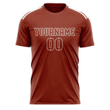 Custom Coral Red Coral Red Soccer Jersey