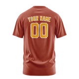 Custom Coral Red Yellow T-Shirt