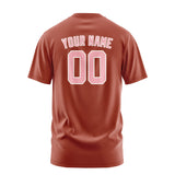 Custom Coral Red Light Pink T-Shirt