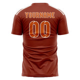 Custom Coral Red Orange Soccer Jersey