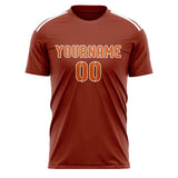 Custom Coral Red Orange Soccer Jersey