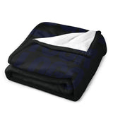 Custom Black Steel Blue Blanket