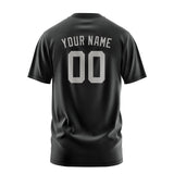 Custom Black Gray T-Shirt