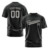 Custom Black Gray T-Shirt