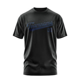 Custom Black Blue T-Shirt