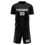 Custom Black White Soccer Set