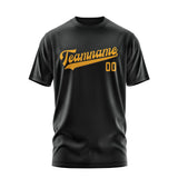 Custom Black Yellow T-Shirt