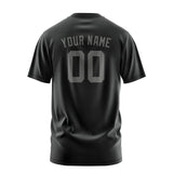 Custom Black Dark Grey T-Shirt