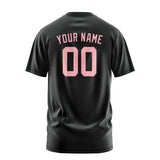 Custom Black Light Pink T-Shirt