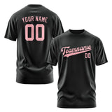 Custom Black Light Pink T-Shirt