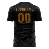 Custom Black Khaki Soccer Jersey