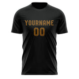 Custom Black Khaki Soccer Jersey