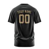 Custom Black Light Khaki T-Shirt