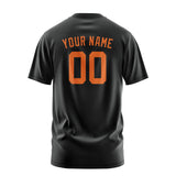 Custom Black Orange T-Shirt
