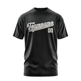 Custom Black Gray T-Shirt