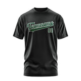 Custom Black Green T-Shirt