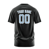 Custom Black Light Blue T-Shirt