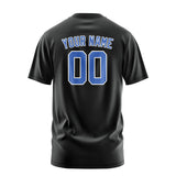 Custom Black Sky Blue T-Shirt
