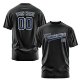 Custom Black Blue T-Shirt