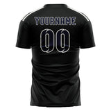 Custom Black Navy Soccer Jersey