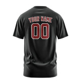 Custom Black Crimson Red T-Shirt